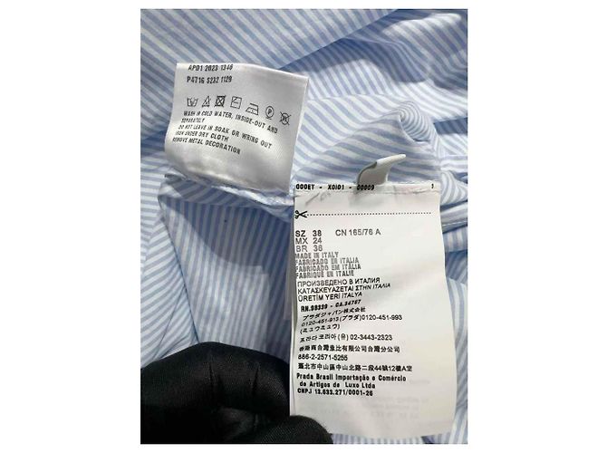 Prada Oberteil aus Baumwolle Mehrfarbig Größe 38 Mehrfarben - Ansicht 6