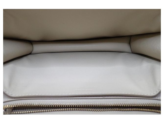 Céline Celine Box Borsa a Tracolla in Pelle Beige - vista 13