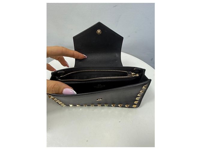 Borsa a pochette Valentino Garavani Rockstud Nero - vista 6