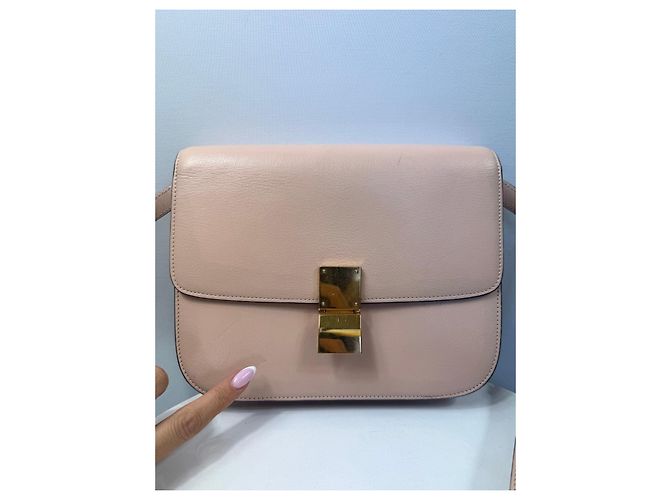 Céline Celine classic medium Box Bag rosa Pink Beige - Ansicht 2