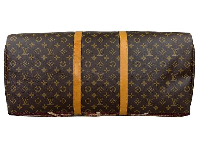 LOUIS VUITTON KEEPALL 60 - Das Letzte Abendmahl (Léonard de Vinci) Braun Mehrfarben - Ansicht 3