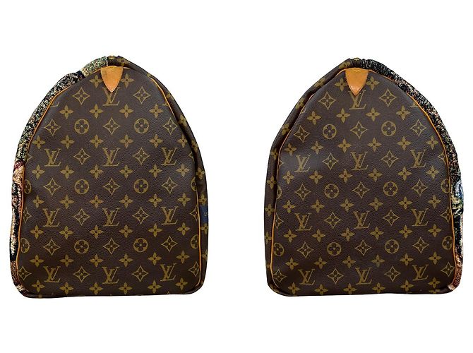 LOUIS VUITTON KEEPALL 60 - Das Letzte Abendmahl (Léonard de Vinci) Braun Mehrfarben - Ansicht 4