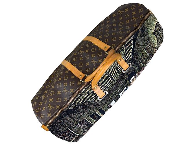 LOUIS VUITTON KEEPALL 60 - Das Letzte Abendmahl (Léonard de Vinci) Braun Mehrfarben - Ansicht 5