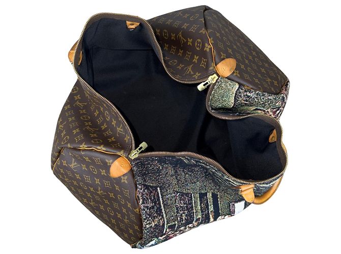 LOUIS VUITTON KEEPALL 60 - Das Letzte Abendmahl (Léonard de Vinci) Braun Mehrfarben - Ansicht 7