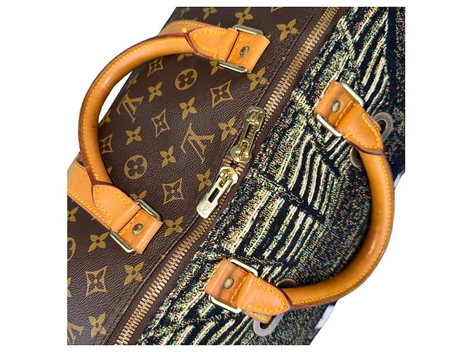 LOUIS VUITTON KEEPALL 60 - Das Letzte Abendmahl (Léonard de Vinci) Braun Mehrfarben - Ansicht 8