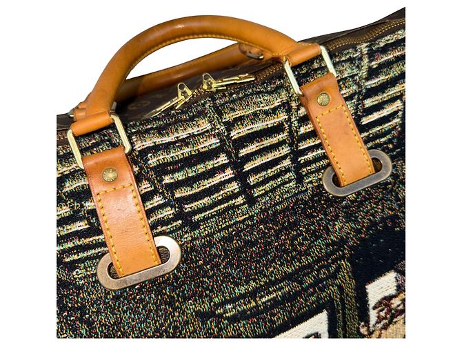 LOUIS VUITTON KEEPALL 60 - Das Letzte Abendmahl (Léonard de Vinci) Braun Mehrfarben - Ansicht 9