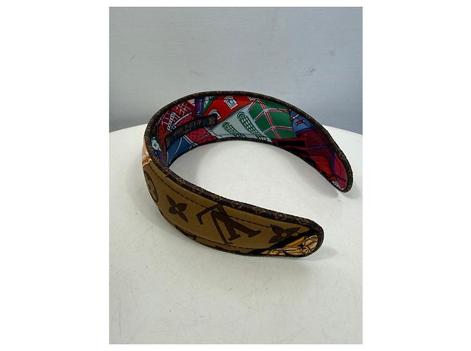 Louis Vuitton Monogram Haarband Braun Mehrfarben Monogramm - Ansicht 4