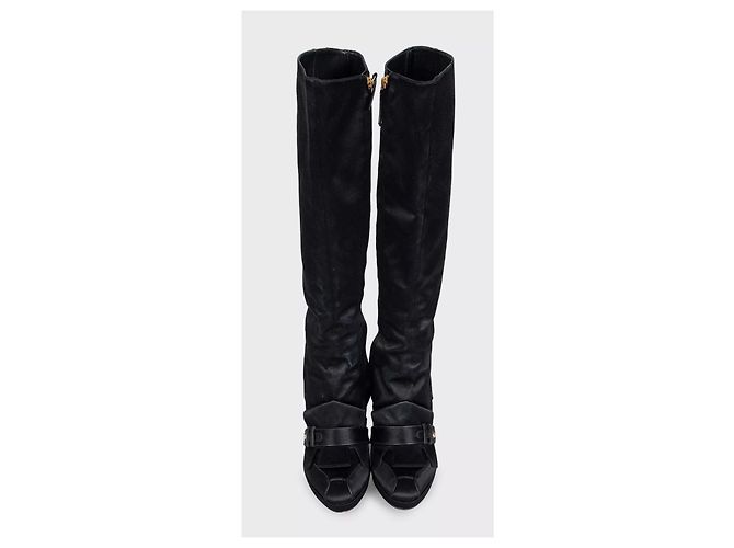 Botines de textil negro Gianfranco Ferré - EU 37 de segunda mano - vista 2