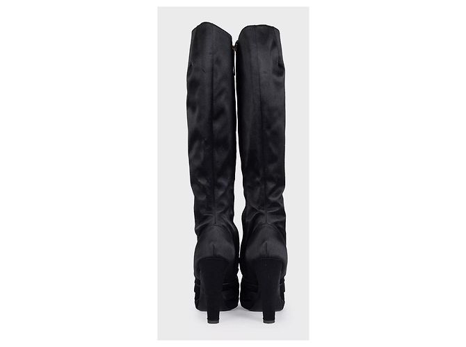 Botines de textil negro Gianfranco Ferré - EU 37 de segunda mano - vista 3