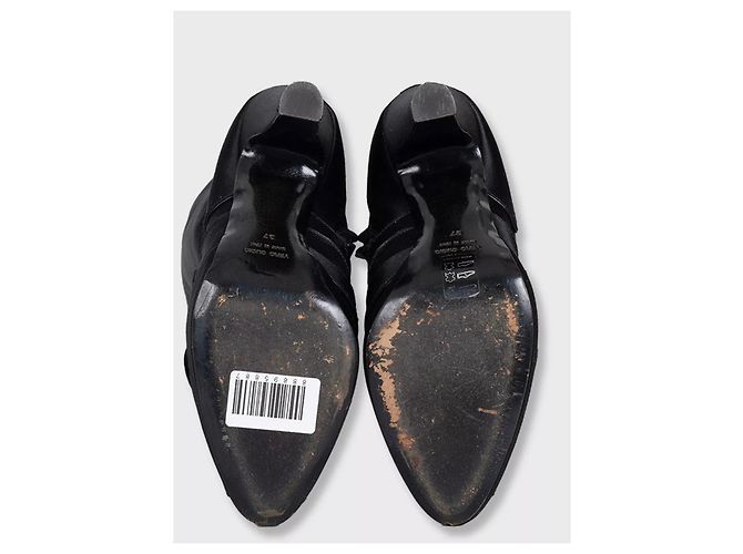 Botines de textil negro Gianfranco Ferré - EU 37 de segunda mano - vista 4