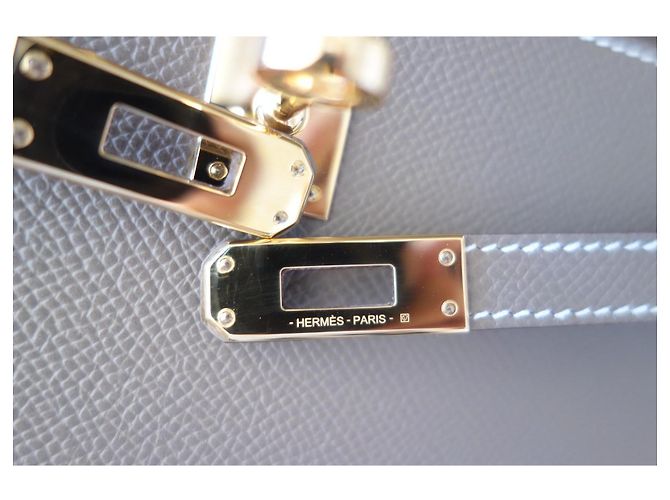 Hermès Kelly Sellier 25 Étoupe Beige Grigio - vista 13