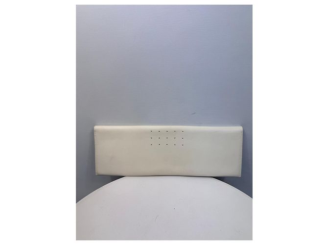Clutch in pelle bianca Rick Owens Bianco - vista 2