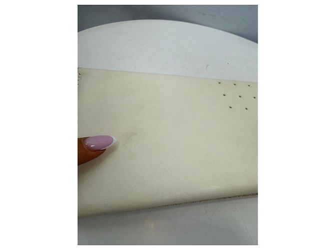 Clutch in pelle bianca Rick Owens Bianco - vista 3
