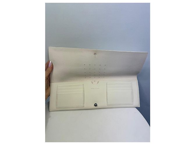 Clutch in pelle bianca Rick Owens Bianco - vista 4