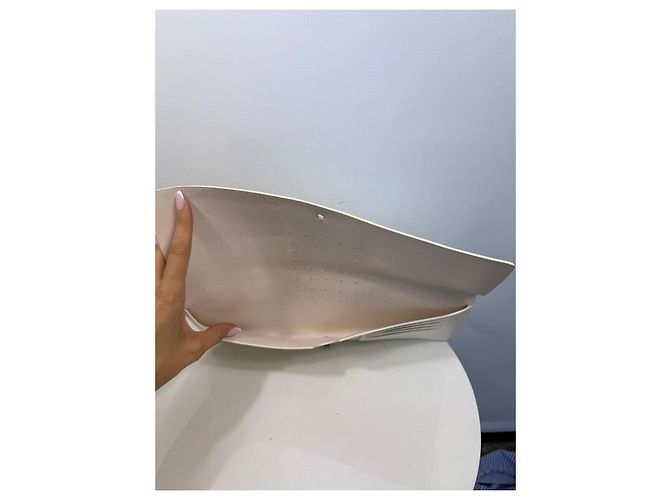 Clutch in pelle bianca Rick Owens Bianco - vista 6