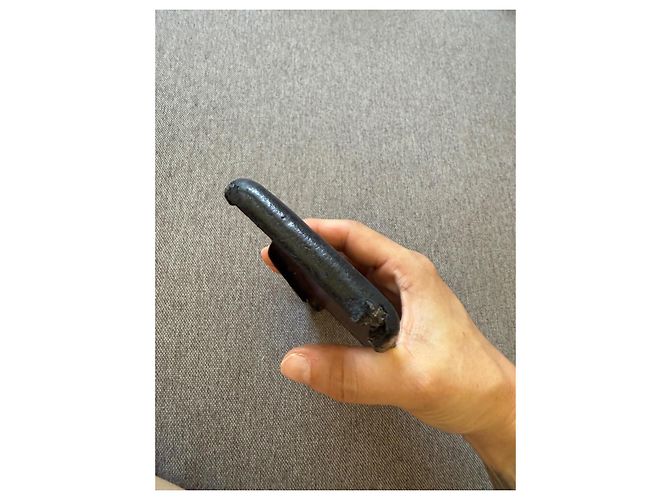 Chanel Handyhülle aus schwarzem Steppleder - Ansicht 3
