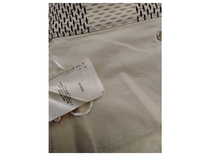 Minifalda de denim de algodón jacquard Damier Azur LOUIS VUITTON FR 40 NWT Blanco Damier ebene - vista 16