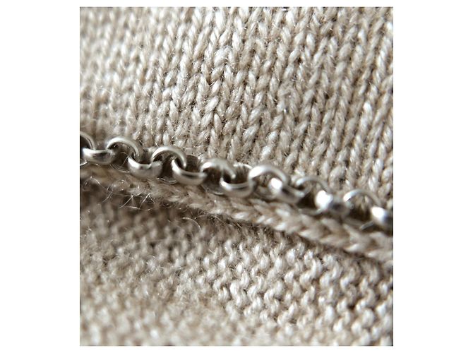 Chanel Suéter de cashmere e seda Outono 1998 Bege - vista 6