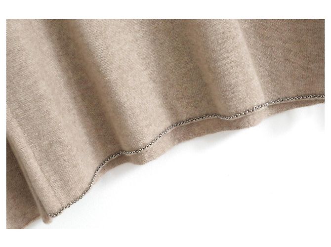 Chanel Suéter de cashmere e seda Outono 1998 Bege - vista 9