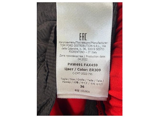 Tom Ford Hose rot aus Viskosemischung - Ansicht 4