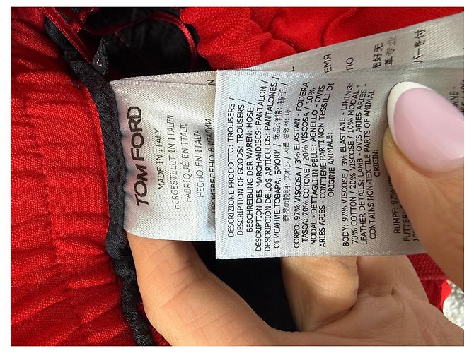 Tom Ford Hose rot aus Viskosemischung - Ansicht 5