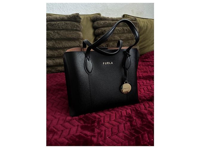 Borsa Tote Furla Vittoria M Nero - vista 12