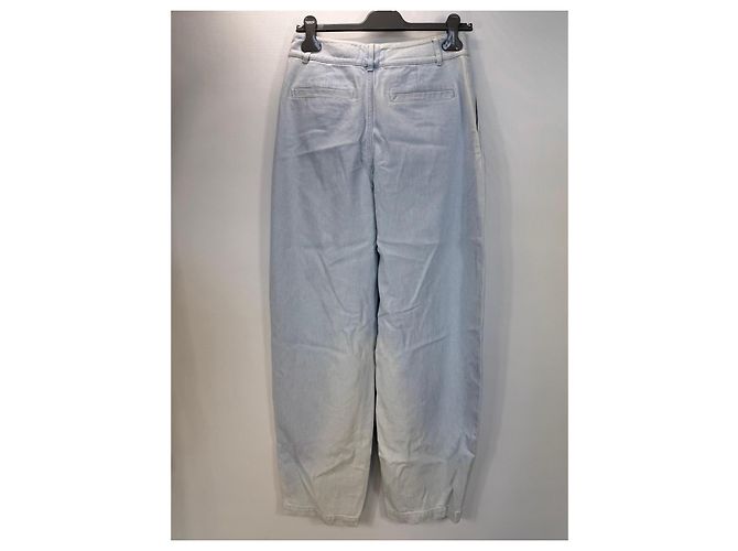 Autre Marque FRAME Misty Wide Leg Jeans Light Wash Blu chiaro - vista 2