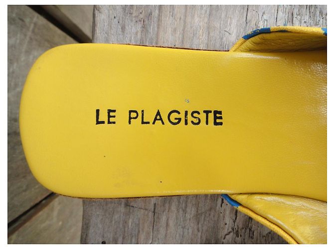 Autre Marque Le Plagiste Sandali bassi gialli floreali Blu Giallo - vista 3