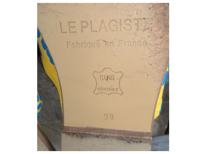 Autre Marque Le Plagiste Sandali bassi gialli floreali Blu Giallo - vista 8
