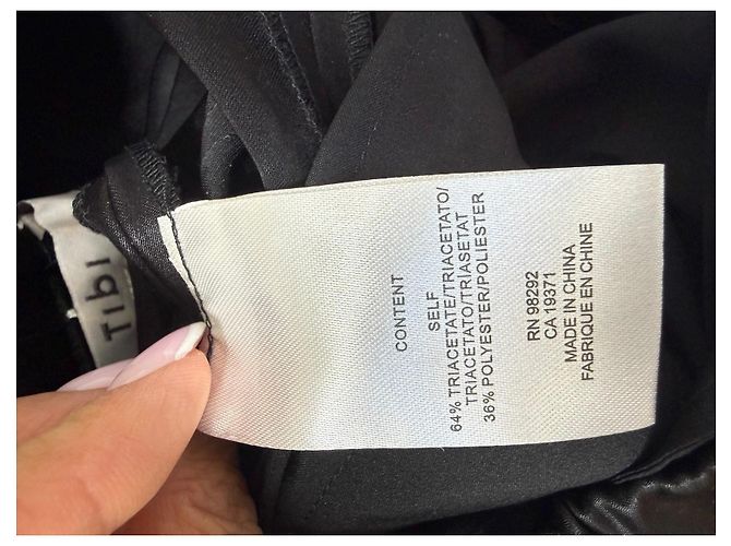 Tibi Black Triacetate Blend Cargo Pants - view 4