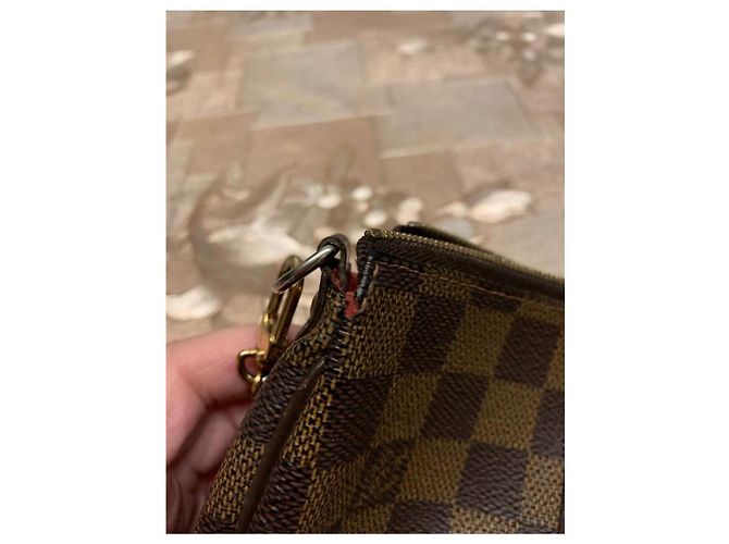 Eva Louis Vuitton Damier Ebene Clutch Braun - Ansicht 11
