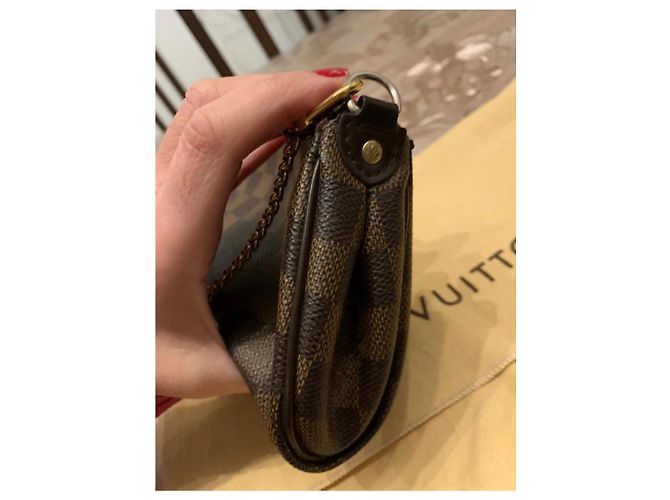 Eva Louis Vuitton Damier Ebene Clutch Braun - Ansicht 12