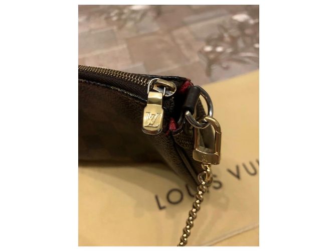 Eva Louis Vuitton Damier Ebene Clutch Braun - Ansicht 13