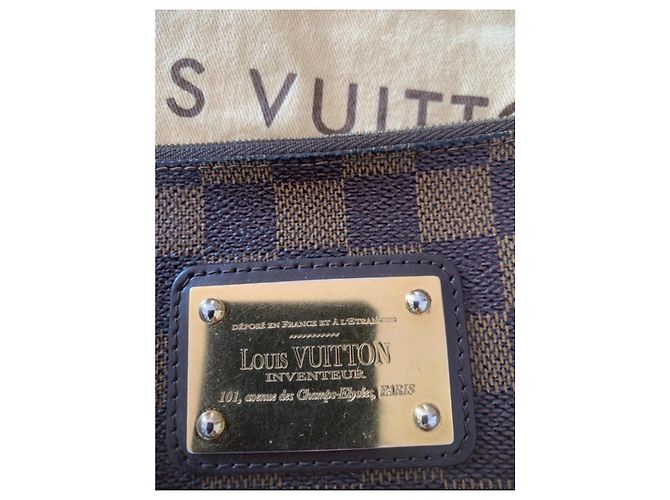 Eva Louis Vuitton Damier Ebene Clutch Braun - Ansicht 2