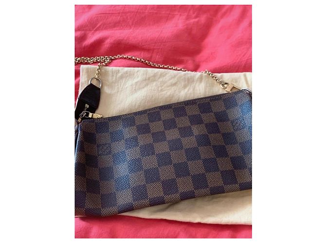 Eva Louis Vuitton Damier Ebene Clutch Braun - Ansicht 8