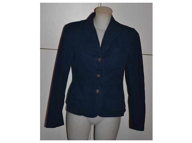 Blazer Ralph Lauren in cotone blu navy - vista 2