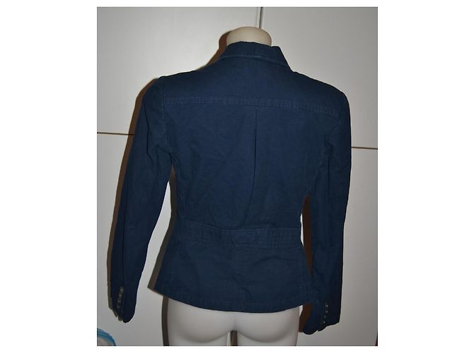 Blazer Ralph Lauren in cotone blu navy - vista 4
