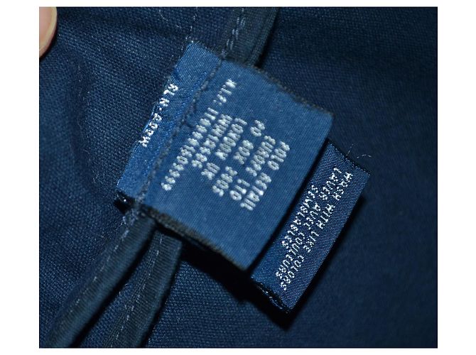 Blazer Ralph Lauren in cotone blu navy - vista 6