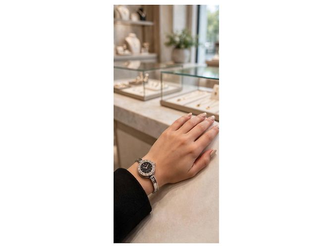 Bulgari Bvlgari B.zero1 Uhr aus Edelstahl Schwarz Silber - Ansicht 5