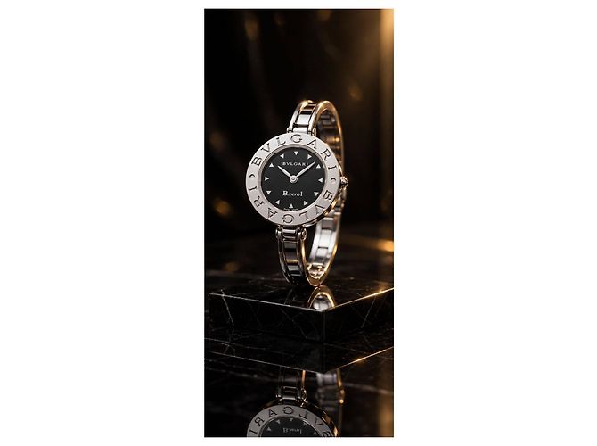 Bulgari Bvlgari B.zero1 Uhr aus Edelstahl Schwarz Silber - Ansicht 9