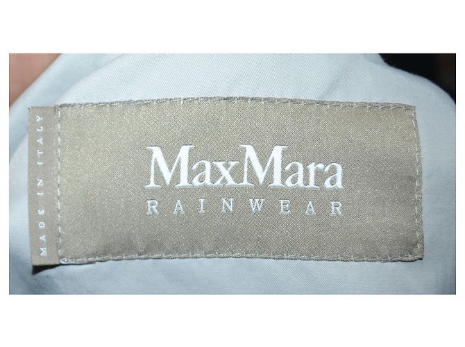 Trench Max Mara in cotone grigio da donna - vista 5