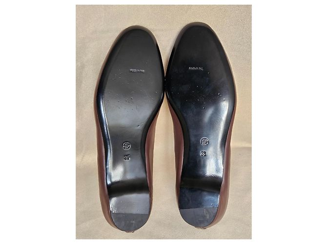 The Row Ballerine Mary Jane in pelle marrone - vista 20