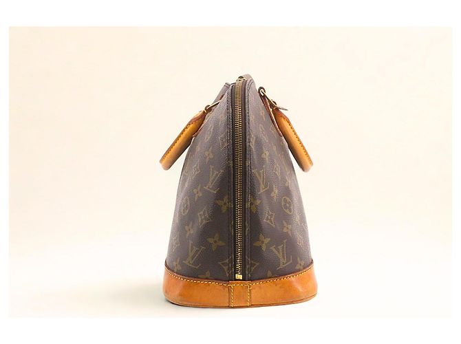 Louis Vuitton Alma PM Monogram Canvas Marrone Monogramma - vista 3