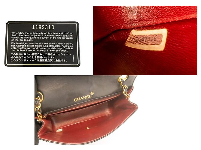 Bolsa de Ombro com Corrente Meia Lua CHANEL Tiracolo Preta Matelassê com Aba Preto - vista 9
