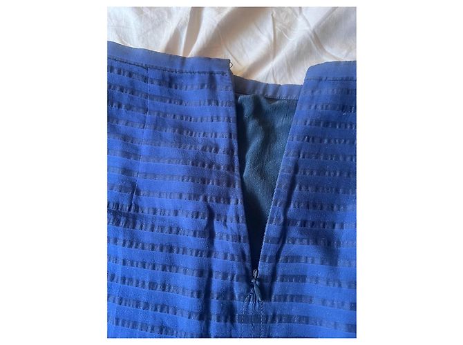 Falda lápiz Burberry Prorsum azul marino Negro Azul oscuro - vista 4