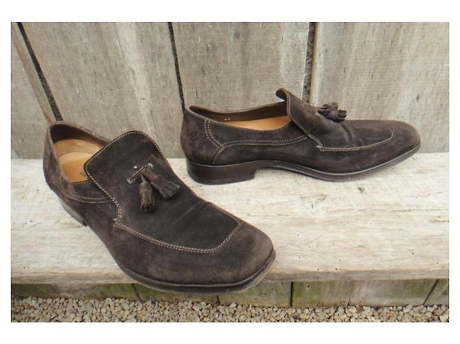 Costume National Herren Loafer aus braunem Wildleder - Ansicht 4