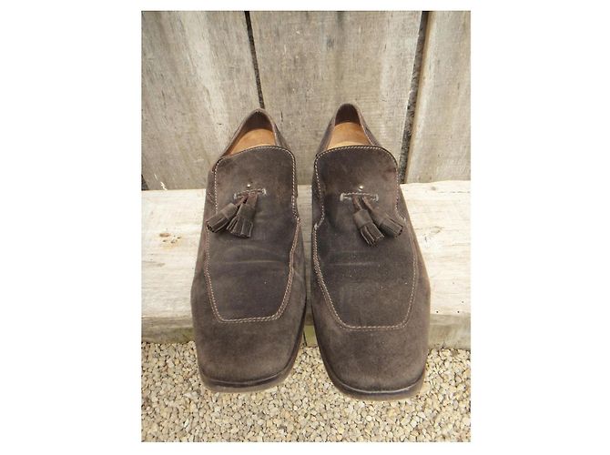 Costume National Herren Loafer aus braunem Wildleder - Ansicht 5