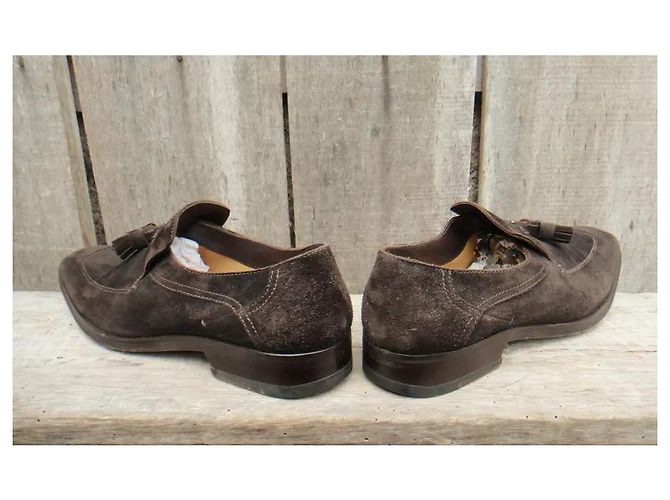 Costume National Herren Loafer aus braunem Wildleder - Ansicht 6