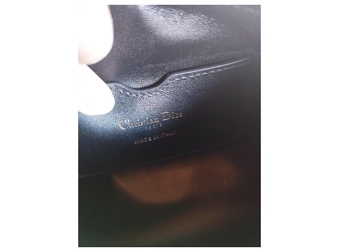 Borsa Christian Dior Miss Caro in pelle d'agnello nera Nero - vista 12