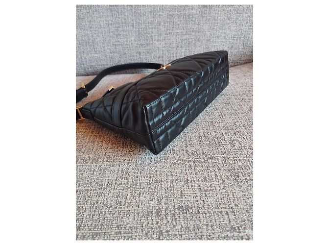 Borsa Christian Dior Miss Caro in pelle d'agnello nera Nero - vista 4
